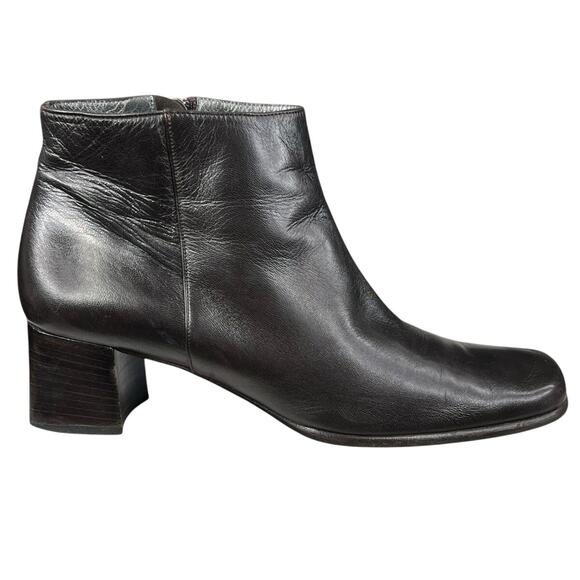 Fragiacomo Women’s Brown Leather Side Zip Ankle Boot Size 38 US 7.5 - Picture 1 of 12